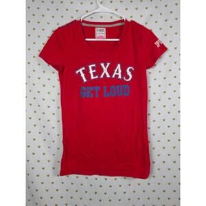PINK Victorias secret Y2K MLB small texas Rangers tee shirt